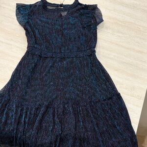 Zunie Shimmering Midnight Blue Kids Dress
